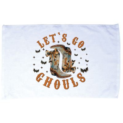 Lets Go Ghouls Halloween Cowgirl Microfiber Hand Towel