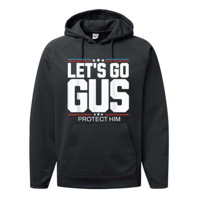 LetS Go Gus Harris Waltz 2024 For President Performance Fleece Hoodie