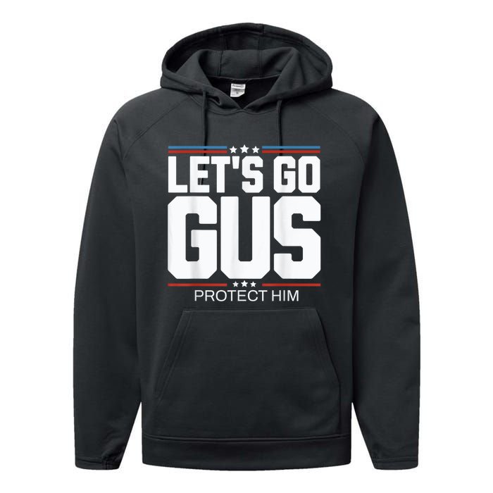 LetS Go Gus Harris Waltz 2024 For President Performance Fleece Hoodie