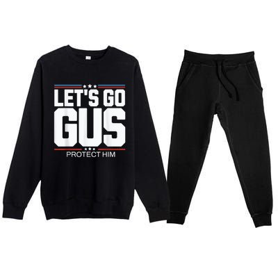 LetS Go Gus Harris Waltz 2024 For President Premium Crewneck Sweatsuit Set