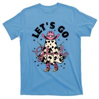 Lets Go Ghouls Halloween Spooky Cow Retro Ghost Gift T-Shirt