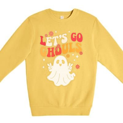 Lets Go Ghouls Ghost Halloween Spooky Costume Family Gift Premium Crewneck Sweatshirt