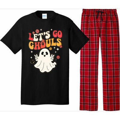 Lets Go Ghouls Ghost Halloween Spooky Costume Family Gift Pajama Set