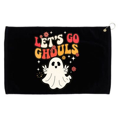 Lets Go Ghouls Ghost Halloween Spooky Costume Family Gift Grommeted Golf Towel