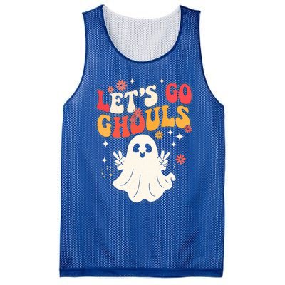 Lets Go Ghouls Ghost Halloween Spooky Costume Family Gift Mesh Reversible Basketball Jersey Tank