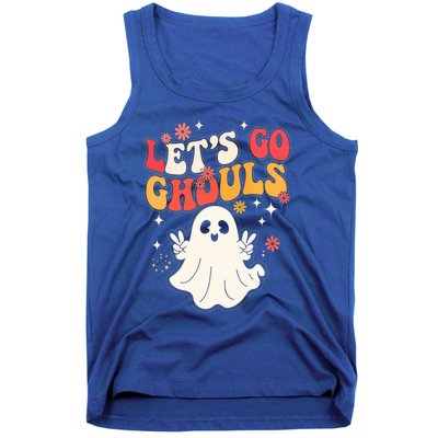 Lets Go Ghouls Ghost Halloween Spooky Costume Family Gift Tank Top