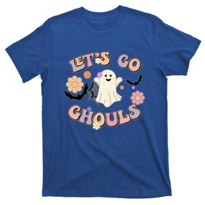 Let’S Go Ghouls Cute Ghost Graphic Groovy Halloween Costume Funny Gift T-Shirt