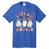 Lets Go Ghouls Halloween Ghost Outfit Costume Retro Groovy Tall T-Shirt