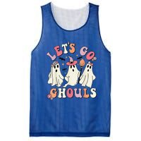 Lets Go Ghouls Halloween Ghost Outfit Costume Retro Groovy Mesh Reversible Basketball Jersey Tank