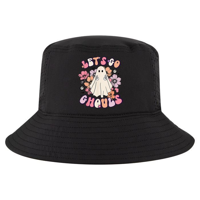 Lets Go Ghouls Retro Halloween Bachelorette Bridal Party Cool Comfort Performance Bucket Hat