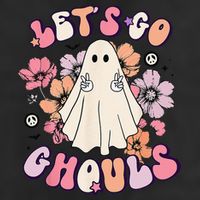 Lets Go Ghouls Retro Halloween Bachelorette Bridal Party Cool Comfort Performance Bucket Hat