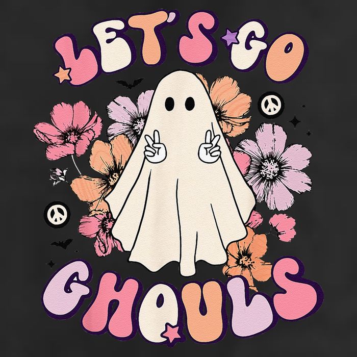 Lets Go Ghouls Retro Halloween Bachelorette Bridal Party Cool Comfort Performance Bucket Hat
