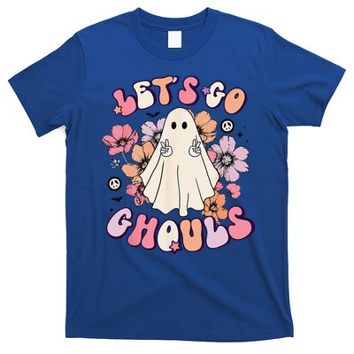 Lets Go Ghouls Retro Halloween Bachelorette Bridal Party T-Shirt