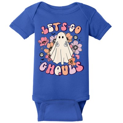Lets Go Ghouls Retro Halloween Bachelorette Bridal Party Baby Bodysuit