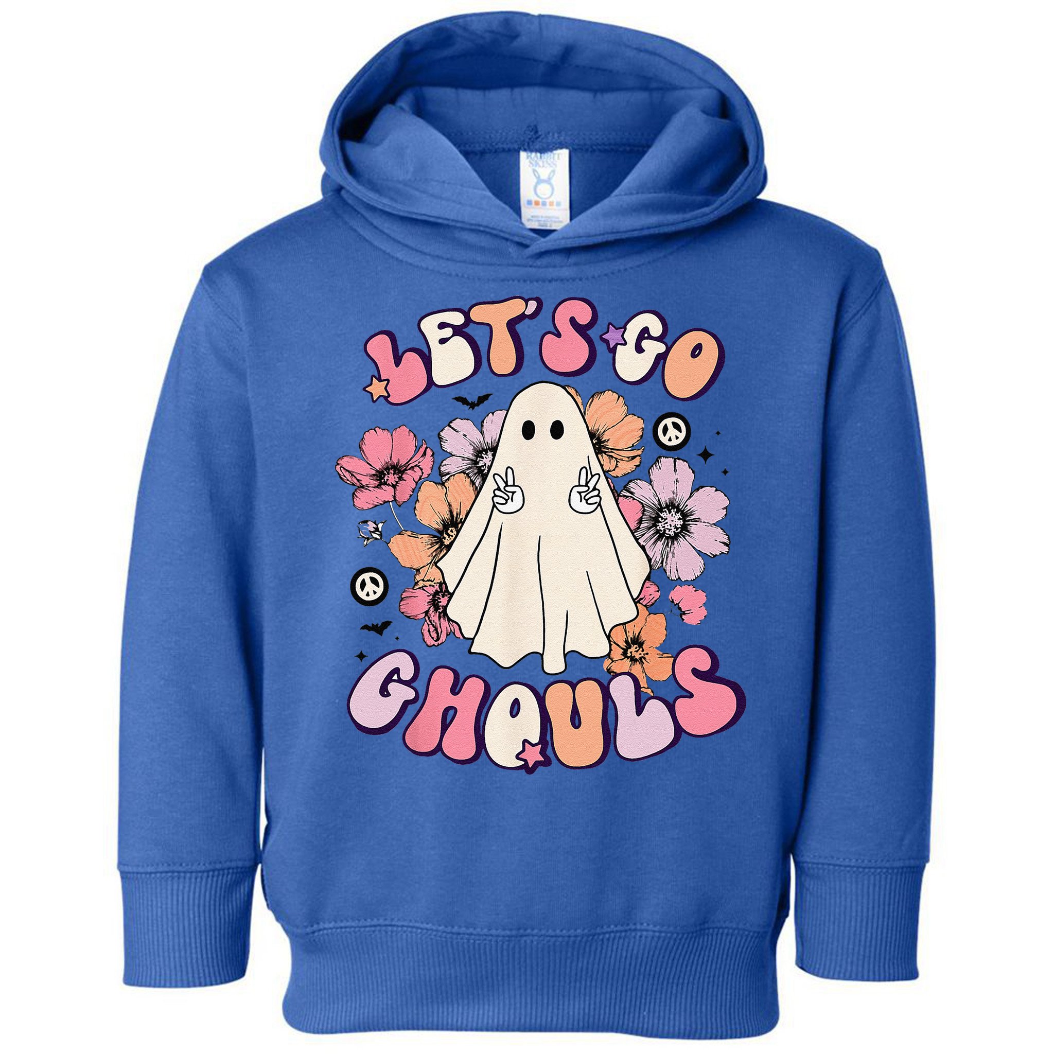 Lets Go Ghouls Retro Halloween Bachelorette Bridal Party Toddler Hoodie