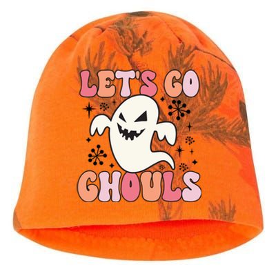 Lets Go Ghouls Retro Halloween Ghost Gift Kati - Camo Knit Beanie