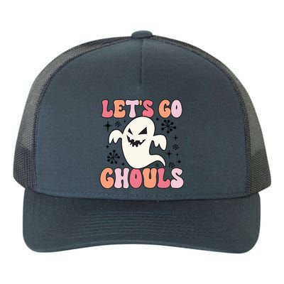 Lets Go Ghouls Retro Halloween Ghost Gift Yupoong Adult 5-Panel Trucker Hat