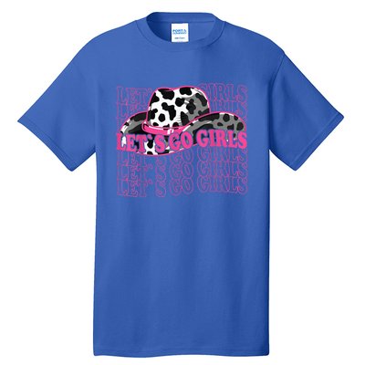 Let´s Go girl - Country Southern Western Cow pattern Tall T-Shirt