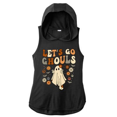 Lets Go Ghouls Gift Lets Go Ghouls Funny Halloween Funny Gift Ladies PosiCharge Tri-Blend Wicking Draft Hoodie Tank