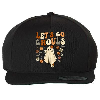 Lets Go Ghouls Gift Lets Go Ghouls Funny Halloween Funny Gift Wool Snapback Cap