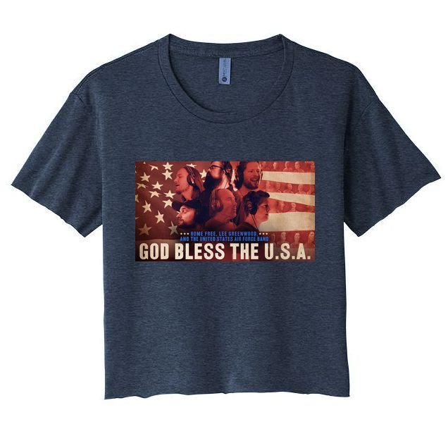Lee Greenwood God Bless The USA Crop Top