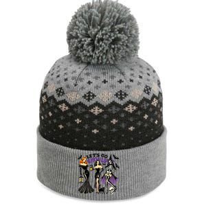 LetS Go Ghouls Cute Ghost Funny Halloween Gift The Baniff Cuffed Pom Beanie