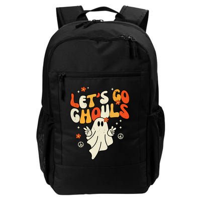 Lets Go Ghouls Ghost Retro Halloween Costume Backpack