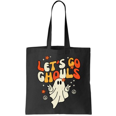 Lets Go Ghouls Ghost Retro Halloween Costume Bag