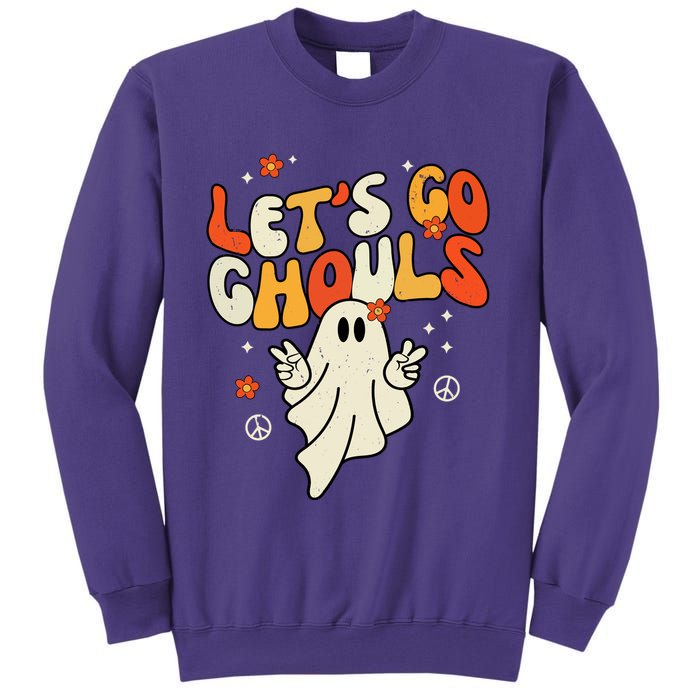 Lets Go Ghouls Ghost Retro Halloween Costume Sweatshirt