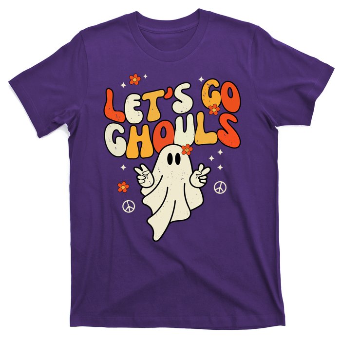 Lets Go Ghouls Ghost Retro Halloween Costume T-Shirt