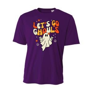 Lets Go Ghouls Ghost Retro Halloween Costume Youth Performance Sprint T-Shirt