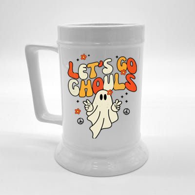 Lets Go Ghouls Ghost Retro Halloween Costume Beer Stein