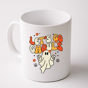 Lets Go Ghouls Ghost Retro Halloween Costume Coffee Mug