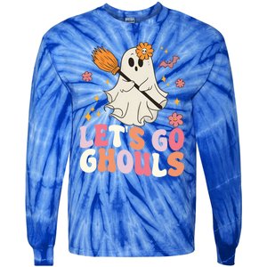 LetS Go Ghouls Funny Halloween Ghosts Graphic Novelty Meaningful Gift Tie-Dye Long Sleeve Shirt