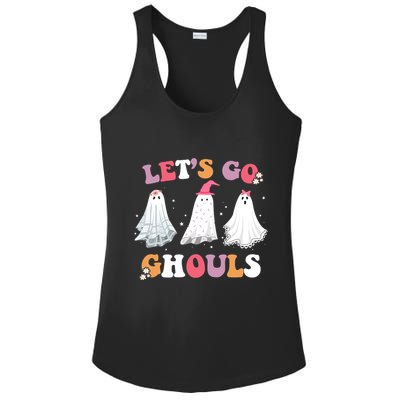 Lets Go Ghouls Cute Halloween Girl Squad Ladies PosiCharge Competitor Racerback Tank