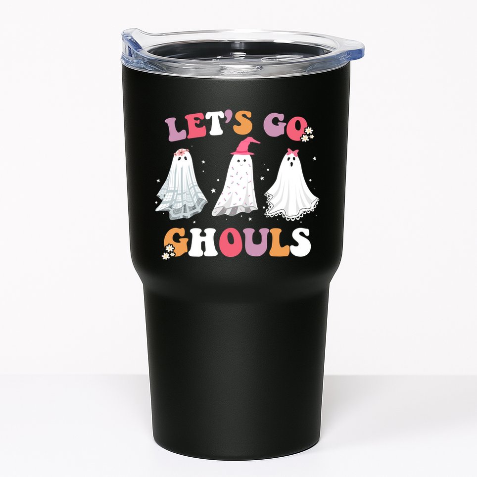 Lets Go Ghouls Cute Halloween Girl Squad Tumbler