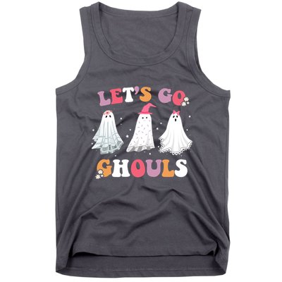 Lets Go Ghouls Cute Halloween Girl Squad Tank Top
