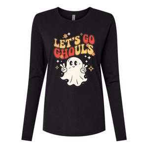 LetS Go Ghouls Ghost Halloween Costume Retro Spooky Gift Womens Cotton Relaxed Long Sleeve T-Shirt