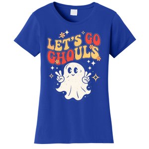 LetS Go Ghouls Ghost Halloween Costume Retro Spooky Gift Women's T-Shirt