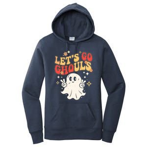 LetS Go Ghouls Ghost Halloween Costume Retro Spooky Gift Women's Pullover Hoodie