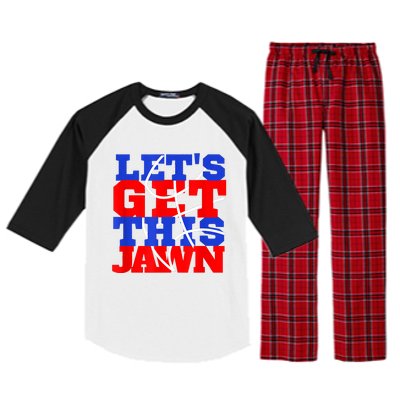 Let's Go Get This Jawn Proud Slang Raglan Sleeve Pajama Set