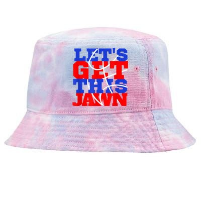 Let's Go Get This Jawn Proud Slang Tie-Dyed Bucket Hat