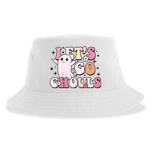 Lets Go Ghouls Spooky Season Trick Or Treat Funny Halloween Sustainable Bucket Hat