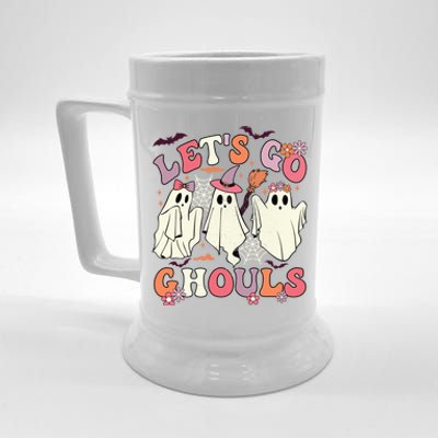 LetS Go Ghouls Halloween Spooky Season Retro Ghost Costume Gift Beer Stein