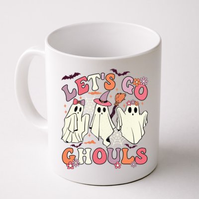 LetS Go Ghouls Halloween Spooky Season Retro Ghost Costume Gift Coffee Mug