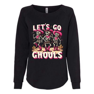 LetS Go Ghouls Skeleton Ghost Funny Halloween Ghost Graphic Gift Womens California Wash Sweatshirt