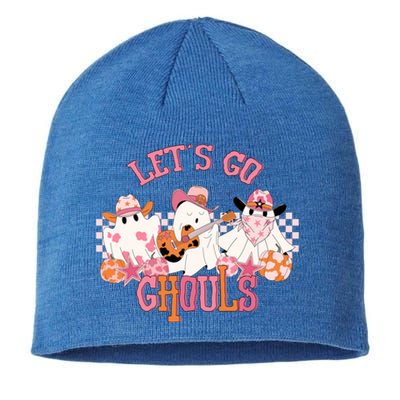 LetS Go Ghouls Western Halloween Design Gift Sustainable Beanie