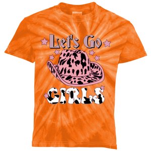 Let's Go Girl Cool Cowgirl Country Kids Tie-Dye T-Shirt