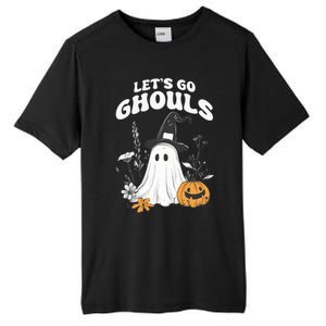 Let’S Go Ghouls Fun Ghost And Pumpkin Spooky Design Cool Gift Tall Fusion ChromaSoft Performance T-Shirt