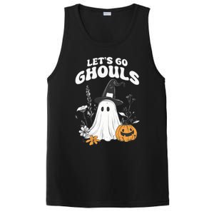 Let’S Go Ghouls Fun Ghost And Pumpkin Spooky Design Cool Gift PosiCharge Competitor Tank